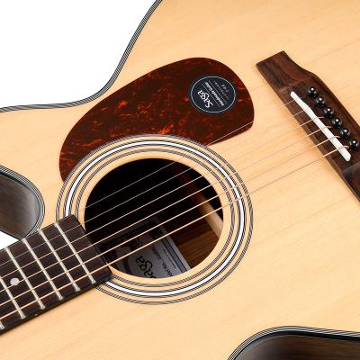 China Walnut SAGA OEM Inventor Hot-selling 40 inch high quality matte/satin finish fir factory handmade acoustic guitars with very cheap price for sale