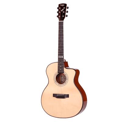 China Sapele SAGA OEM Factory Direct Sale Accepted High Quality Superior Solid Flawless Left Hand At Same Cheap Price Electric Guitars for sale