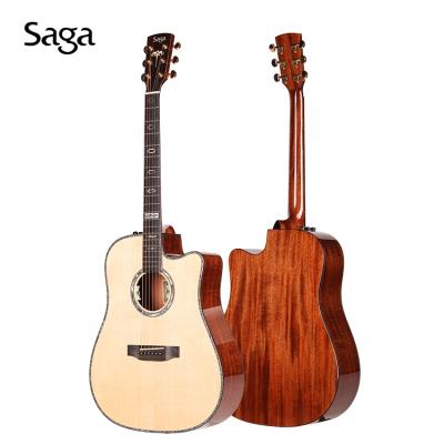 China New Style Mahogany 41 Inch 6 Strings Solid Wood Acoustic Muscial Instrument Folk Guitar for sale