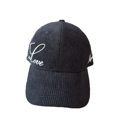 China OTOP Logo Corduroy Cap 6 Panel Custom Embroidery COMMON Mesh Hat For Men for sale