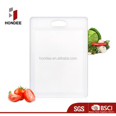 China Sustainable Food Grade Plastic Chopper For Kitchen PP Plastic Cheap Cutting Board for sale