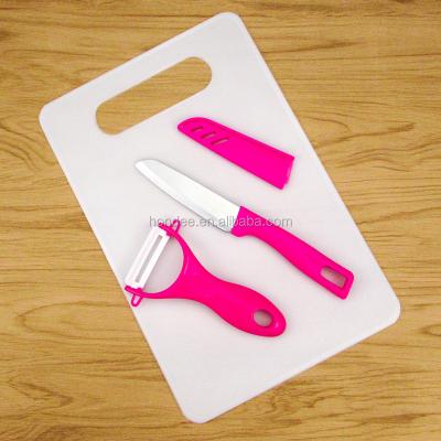 China Factory Wholesale Disposable Plastic Chopper With Peeling Knife And Peeler Promotional Cutting Board for sale