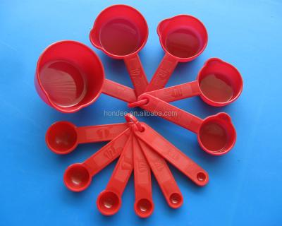 China Best Viable For Food Safety Plastic Measuring Tool Kit 11PCS Measuring Cup And Spoon Set for sale