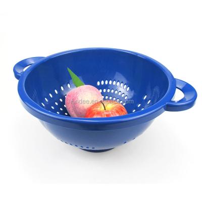 China Sustainable BPA Free Plastic PP Water Drain Vegetable Basket Fruit Wash Basket for sale