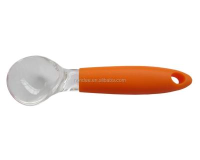 China Viable Factory Wholesale Plastic Spoon Food Grade Colorful Plastic Ice Cream Spoon for sale