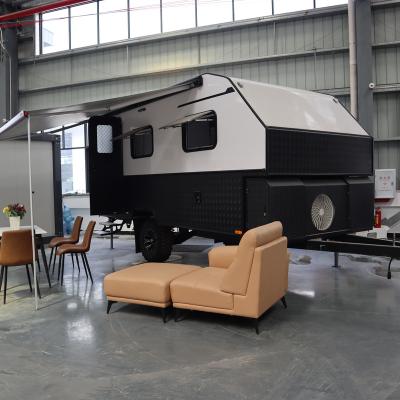 China SAINTFAN SFY008 Lightweight Fiberglass Road Solar Caravan With Shower for sale