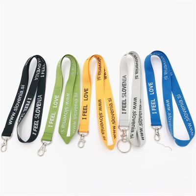 China Wholesale Promotional Gift Colors Printed Custom Polyester Key Chain Lanyards for sale