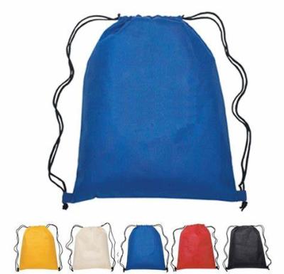 China Factory Wholesale Durable Custom Logo 210D Polyester Low Price Cheap Drawstring Bag for sale