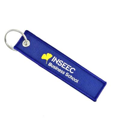 China Clothing does not sell any aircraft custom embroidery logo aviation key chain min order custom wholesale embroidery key chain for sale