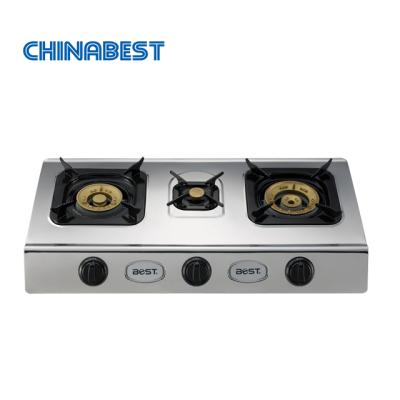 China Chinabest Stainless Steel Good Quality Table Top Gas Stove Gas High End Hob with Low Price for sale