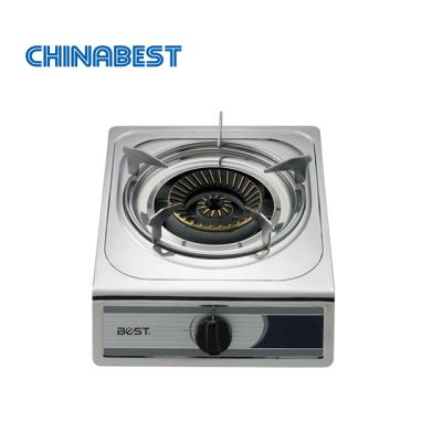 China Chinabest Good Quality Stainless Steel High End Single Burner Tabletop Gas Stove Gas Hob with Low Price for sale