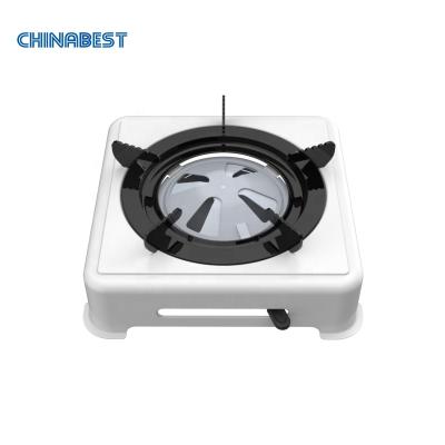 China Outdoor White Portable Tabletop Single Burner Alcohol Stove for sale