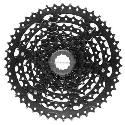 China Steel Cassette 8s 12-46T, 12-15-18-21-24-30-37-46, ED Black, sidekick microSHIFT groupset 46T steel for sale