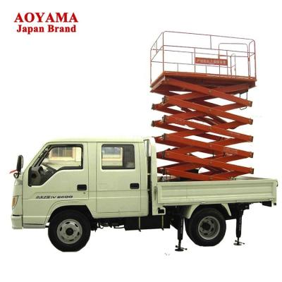 China High Quality Hydraulic Vehicle Access Platform Table Aerial Truck Mounted Scissor Lift Platform 550kg for sale