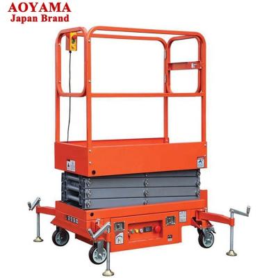 China Hydraulic Electric Scissor Lift Platform Manual Workplace Lift Movable Platform Manual Scissor Lift for sale