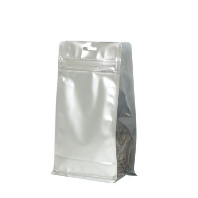 China Food Frosted Transparent Matte Light Sealing Bag Dried Fruit Snack Side Aluminating Plastic Bags For Food Packaging With Windows for sale