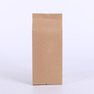 China Security Heat Seal Aluminum Coating Side Gusset Kraft Paper Bag For Coffee Bean Packaging for sale