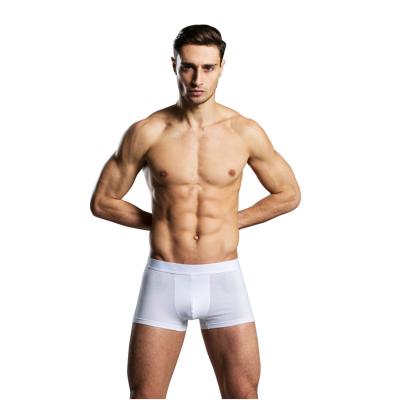 China 95% Cotton 5% Spandex Solid Classic Mens Breathable Boxers Custom Logo Underwear for sale