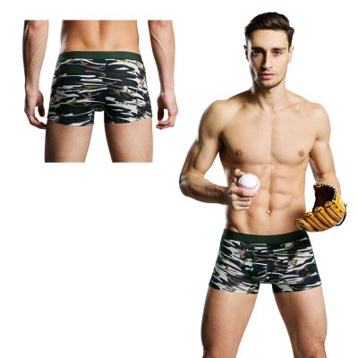 China Wholesale 3D breathable men's underwear fly open pocket front camouflage cotton boxer briefs breathable for men logo for sale