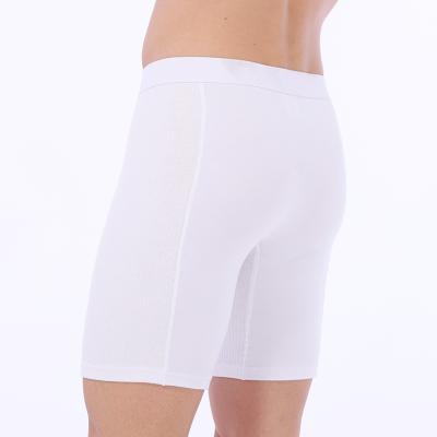 China Breathable In Plus Size Wholesale Men's Long Leg Boxer Shorts Breathable Underwear for sale