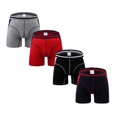 China Amazon Hot Selling Quality Breathable Boxer Shorts Mens Modal Underwear Making Modal Spandex Boxer Briefs Mens Long Leg Model Boxer for sale