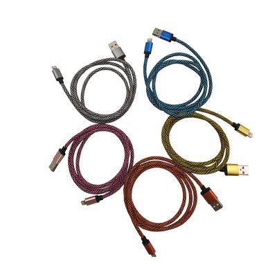 China Micro Usb Cable 2A 2.0 Charging Nylon Type-C 1M Customized MP3/MP4 Cable Usb Cable MP3/MP4 Data Cable for sale