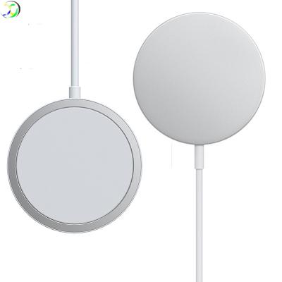 China Wholesale OEM 15W Aluminum Portable Magnetic Mini QI Mobile Phone Wireless Charger for sale