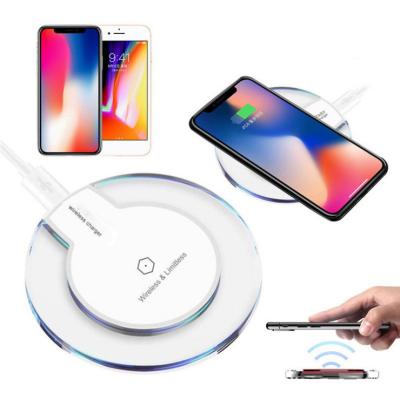 China Portable Wireless Charger + Qi LED Cheap Universal Wireless Portable Phone Charger Induction 5w K9 Wireless Charger for sale