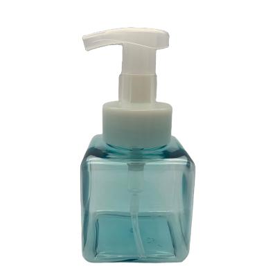 China Non Spill 450ml Square PETG Plastic Foamer Pump Dispenser Bottles , 500ml Foaming Pump Bottle for sale