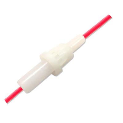 China White PP/Nylon/Bakelite Twist Lock Knob Integrated Fuse Holder Bayonet Fuse Holder For 5x20 Fuses for sale