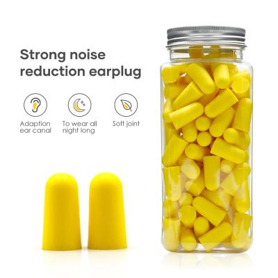 China Safety\Industrial Sound Insulation Boxed Soft\Comfortable\Disposable Earplugs Learning Noise Reduction Earplugs PU Slow Rebound Sponge for sale