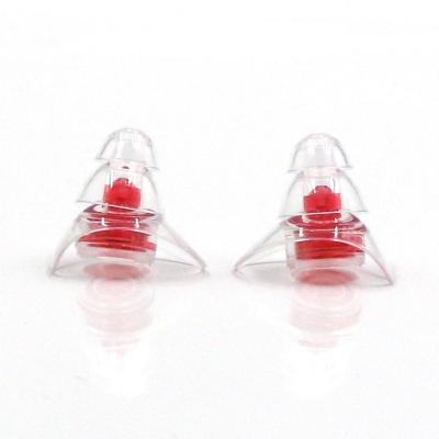 China Different Colors Of Concert Silicone Soft\Comfortable Acoustic Filter Earplugs for sale