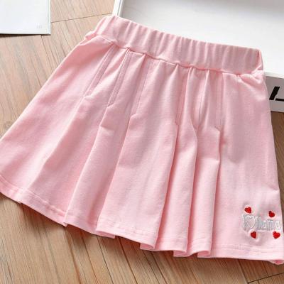 China Summer Cute Breathable Boutique Embroidery Dress Toddler Girl Mini Flared Skirt for sale