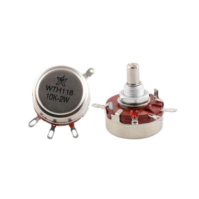 China WTH118-1A 2W Carbon Potentiometer Single-Turn Carbon Film Potentiometer for Frequency Converter Speed ​​Regulation for sale