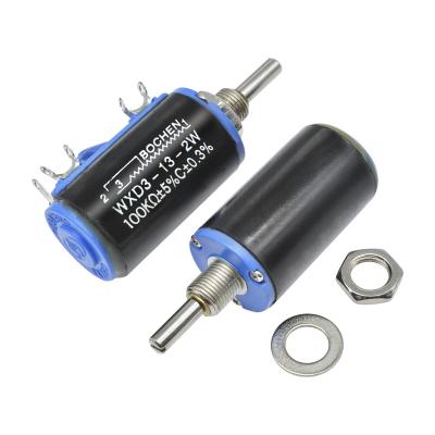 China WXD3-13-2W Carbon Ohm Wire Wound Multi-Turn Potentiometer 1K/2.2K/3.3K/4.7K/10K/22K/47K/100K Motorized Potentiometer Price Good for sale