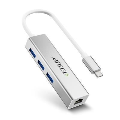 China Desktop& Laptop EP-9801 EDUP 4-in-1 USB-C to Gigabit Ethernet Adapter for sale