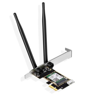 China Desktop& Cheapest Wifi Network Card 6 AX3000Mbps Wi-Fi BT5.0 Intel AX200 AX200NGW PCIE Laptop WiFi for sale