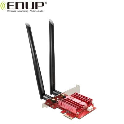 China EDUP 3000Mbps Intel AX200 BT 5.1 WiFi Adapter PCI-E Desktop High Speed ​​WiFi 6 PCI Express Card for Windows for sale