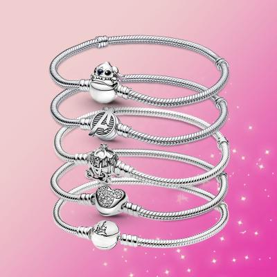 China Original 925 Fit Original 925 Stitch Pumpkin Car Heart Fit Pandora Pandora Bracelet Sterling Silver Pandoraer Charm Jewelry Gift for sale