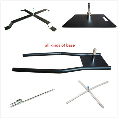 China High Quality Customized Sand Spike Pole Base Steel Tube Flag Beach Base Small for sale