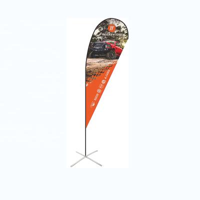 China FLYING Custom Logo 15ft Teardrop Flight Banner Design Flying Outdoor Flags Beach Flag Pole for sale