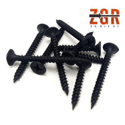 China Tornillo Bugle Head Drywall Screws Black or Gray Phosphated Bugle Head Phillips Drive Bags Packing Low Price Drywall Steel Screw for sale