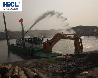 China Construction material stores HICL universal shipyard yield small amphibious master of water/high/swamp/swamp buggies floating excavator for sale