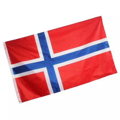 China Custom flag FLYING Norway flag made advertising screen printing national flag of Norway for sale