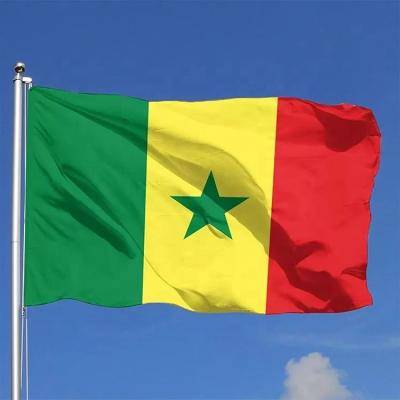 China Professional FLYING Senegal Flag Manufacturer High Quality Different Country All National Flags for sale