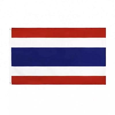 China 100% FLY Wholesale Polyester Stock TH Thailand Hot Sale Outdoor Flying Thai Flag for sale