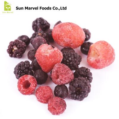 China FM-2212 IQF 100% Natural healthy bulk frozen mixed berries mix fruit for breakfast 1KG for sale