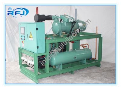 China Single Screw Type Compressor Refrigeration Condensing Units / Refrigerator Cooling Unit Te koop