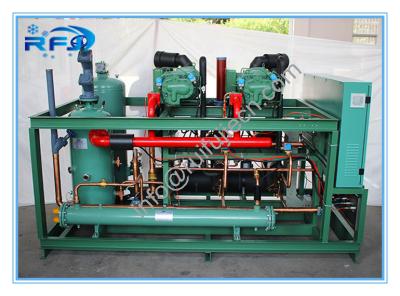 China Two Screw compressor cooler condenser unit R404A 380V 50HZ model DM2B20RFL Te koop