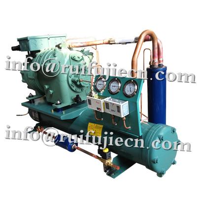 China Horizontal Refrigerator Condenser Units 3-40HP Semi Hermetic Condensing Unit for sale